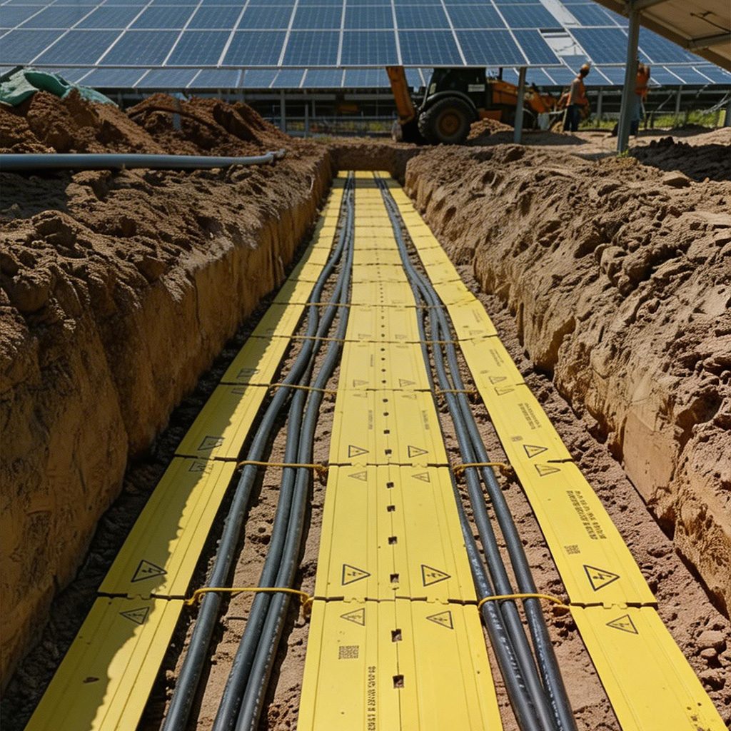 Placa de Protección y Señalización Subterránea Fotovoltaica